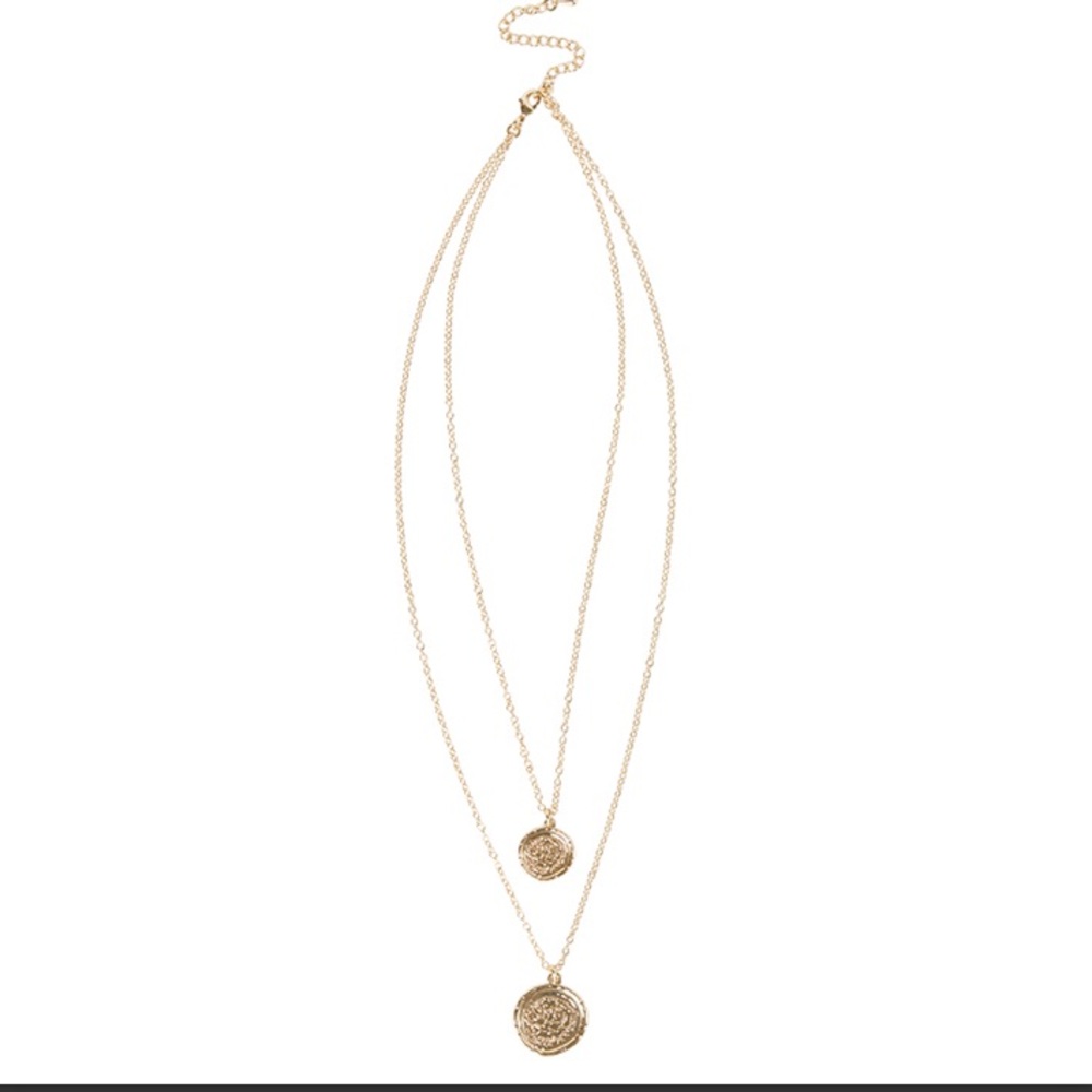 Amber Sceats Double Coin Necklace